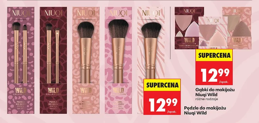 Pędzle do makijażu różne rodzaje promocja w Biedronka