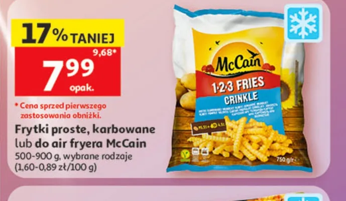 Frytki proste McCain promocja w Auchan