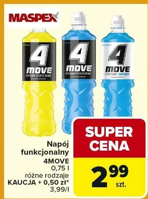 Napój funkcjonalny różne rodzaje promocja w Carrefour