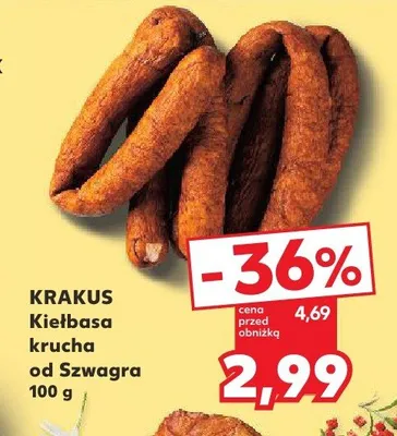 Kiełbasa krucha od Szwagra promocja w Kaufland