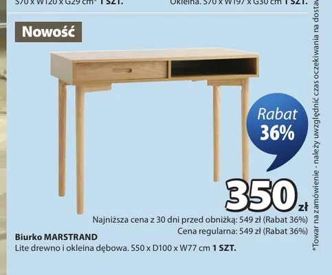Biurko Marstrand promocja w Jysk