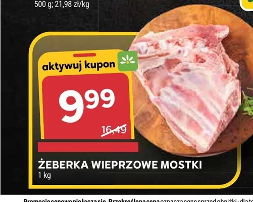 Żeberka wieprzowe mostki promocja w Stokrotka