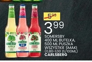 Piwo Somersby butelka 400ml promocja w Wafelek