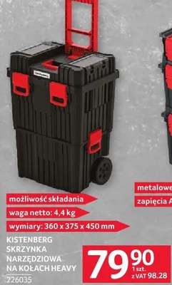 Skrzynka narzędziowa na kółkach Heavy Kistenberg 226035 promocja w Selgros