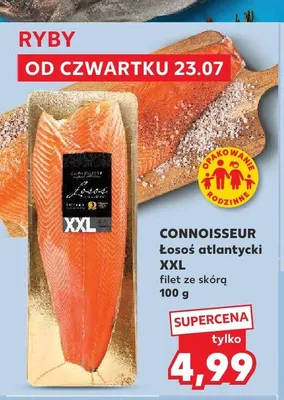Łosoś atlantycki XXL filet ze skórą Connoisseur promocja w Kaufland