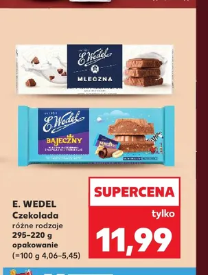 Czekolada mleczna E.Wedel promocja w Kaufland