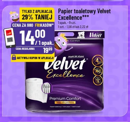Papier toaletowy Velvet Excellence Premium Comfort promocja w POLOmarket