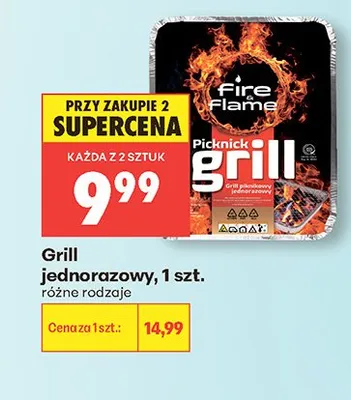 Grill jednorazowy promocja w Biedronka