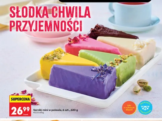 Serniki mini w polewie 6-pak promocja w Biedronka