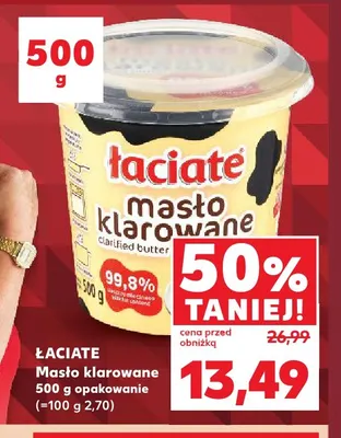 Masło klarowane Łaciate promocja w Kaufland