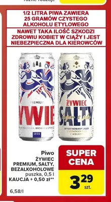 Piwo Żywiec Premium promocja w Carrefour Market