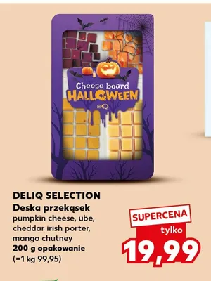 Deska przekąsek pumpkin cheese, ube, cheddar irish porter, mango chutney Deliq Selection promocja w Kaufland