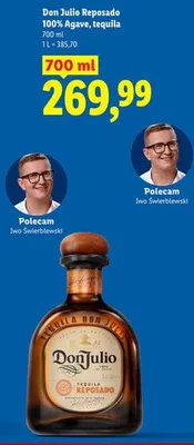 Tequila Don Julio Reposado 100% Agave promocja w Lidl