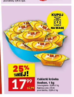 Cukierki krówka Roshen promocja w Twój Market