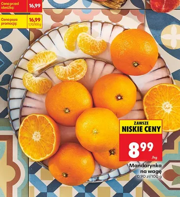 Mandarynka na wagę promocja w Biedronka