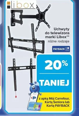 Uchwyty do telewizora marki Libox promocja w Carrefour