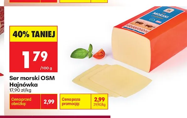 Ser morski OSM Hajnówka promocja w Biedronka