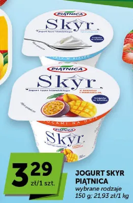 Jogurt Skyr z mango i marakują Piątnica promocja w Groszek