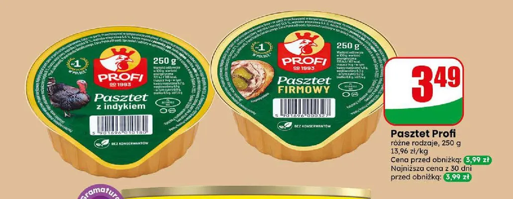 Pasztet firmowy Profi promocja w Dino