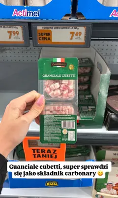 Guanciale w kostkach Gusto Bello Cubetti promocja w Biedronka