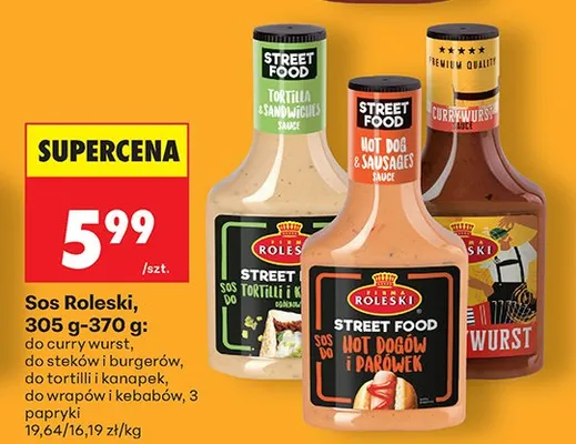 Sos do steków i burgerów promocja w Biedronka