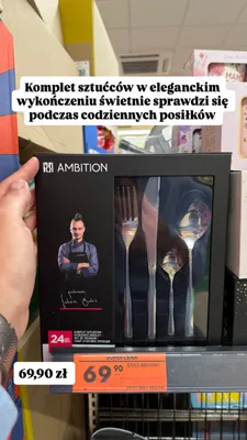 Komplet sztućców AMBITION promocja w Biedronka