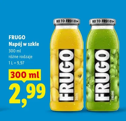 Napój w szkle różne rodzaje promocja w Lidl