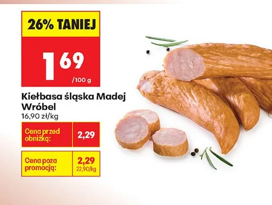 Kiełbasa śląska promocja w Biedronka