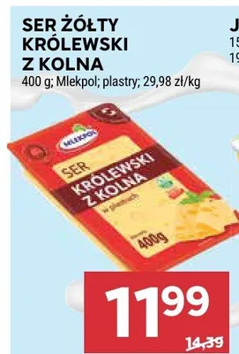Ser żółty królewski z kolna promocja w Stokrotka