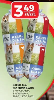 Karma dla psa z kurczakiem, z wołowiną promocja w Top Market