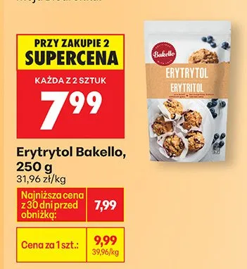 Erytrytol promocja w Biedronka