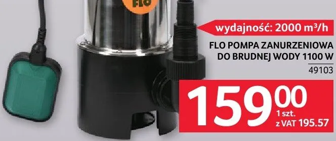 Pompa flo pompa zanurzeniowa do brudnej wody 1100 W promocja w Selgros