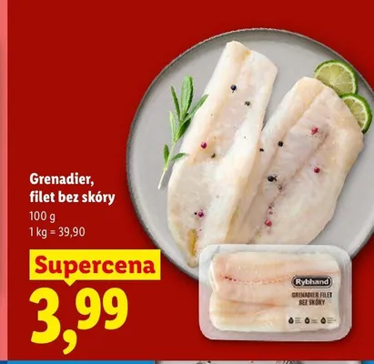 Grenadier filet bez skóry Rybhand promocja w Lidl