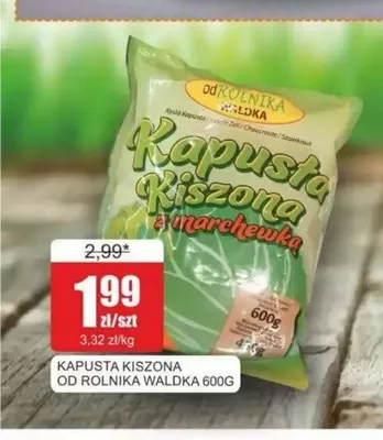 Kapusta kiszona Od Rolnika Waldka promocja w Bingo