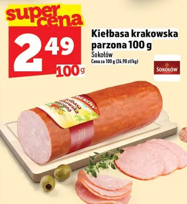 Kiełbasa krakowska parzona promocja w TOPAZ