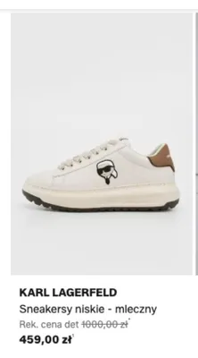 Sneakersy niskie Karl Lagerfeld mleczny promocja w Lounge by Zalando
