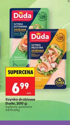 Szynka drobiowa Duda wędzona promocja w Biedronka