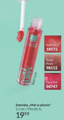 Szminka Mat w płynie Fiery Kiss promocja w AVON