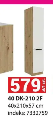 Szafka kuchenna Aria 40 DK-210 2F promocja w Merkury Market