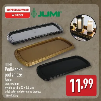 Podkładka pod znicze Jumi promocja w Aldi