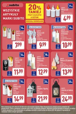 Świeca LED figurka Maryja Subito promocja w Aldi