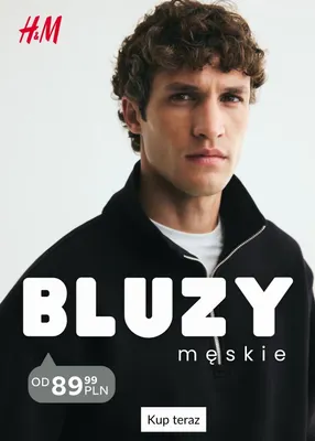Bluza męska H & M promocja w H&M