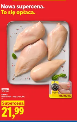 Polski kurczak filety z piersi XXL Rzeźnik promocja w Lidl