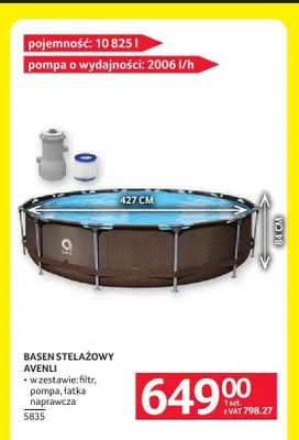 Basen stelażowy Avenli promocja w Selgros