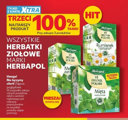 Herbata ekspresowa rumianek Herbapol Zielnik Polski promocja w Kaufland