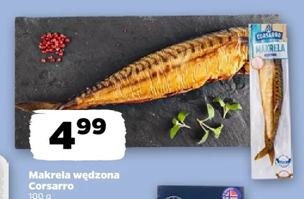 Makrela wędzona Corsarro promocja w Netto
