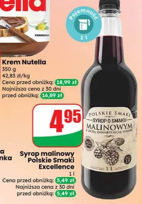 Syrop malinowy Polskie Smaki Excellence promocja w Dino