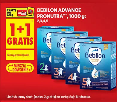 Mleko modyfikowane Bebilon Advance Pronutra 4 promocja w Biedronka