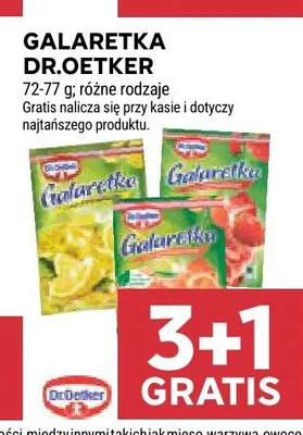 Galaretka Dr. Oetker truskawkowa promocja w Stokrotka
