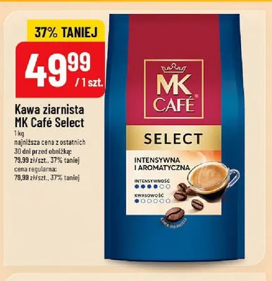 Kawa ziarnista MK Café Select promocja w POLOmarket